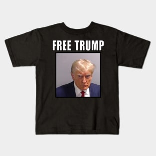 Trump Mugshot (Free Trump) Kids T-Shirt